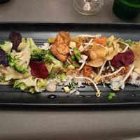 Vegetarian main course at La Tortue in Honfleur