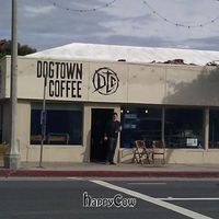 Outside at Dogtown Coffee in Santa Monica