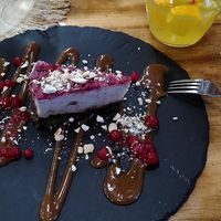 vegan Cheese Cake at Háromforrás Étterem in Nagyhuta