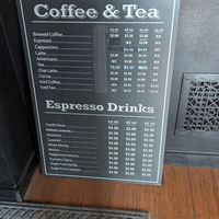 Drink menu at Starch in Watertown