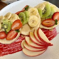 Vegan pancakes  at Panier Coffee & Brunch in Tenerife