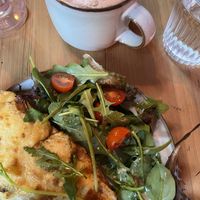 Blue cheese on toastt  at Full Soul Vegan in Stockholm