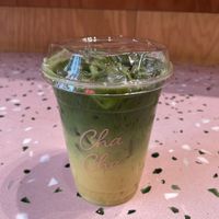 Ginger turmeric matcha with oat milk   at Cha Cha Matcha - NoHo in New York City