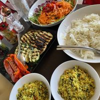 Plus bruscetta and potatoes  at Keb-kitchen And Beverage in Regalbuto