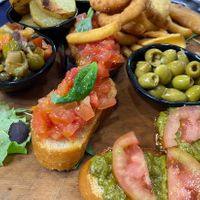 dettaglio del tagliere vegano (non in menù)  at Bar Drago Bontà & Tradizioni in Siracusa