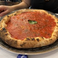 Marinara pizza  at Pizzeria Santa Maradona in Naples