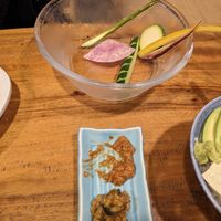 What's left of the local vegetable plate at Panorama in Yakushima