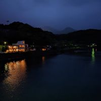 View of the restaurant from the bridge at SanPotei in Yakushima
