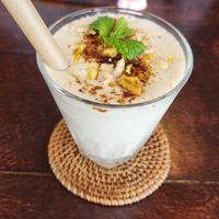 Genmai Amazake smoothie at Cosmo Kichen  in Kamakura