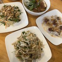Papaya Salad, Tofu Skin Salad, Wonton Soup, Dumplings  at Minh Kien Vegetarian Restaurant in Hoi An