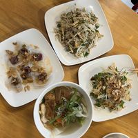 Starters (Dumplings were amazing)  at Minh Kien Vegetarian Restaurant in Hoi An