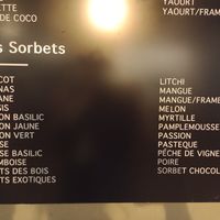 All the sorbets at Le Diamant - Nouveau Glacier Annecy in Annecy