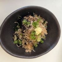 Boiled eggplant  at Naoshima Yokocho in Naoshima