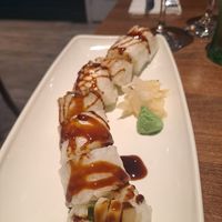 Vegan rice paper sushi at Issa Sushi in Worthing