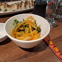 Vegan kimchi at Issa Sushi in Worthing