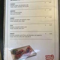 Some vegan options  at Il Maggiore Café in Riomaggiore