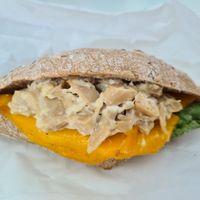 Vegan chicken chees Sandwich at BUD - Upper Crust in Budapest