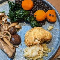 Mushrooms, Beluga lentils, cauliflower at Gordon Ramsay Hell's Kitchen in Washington