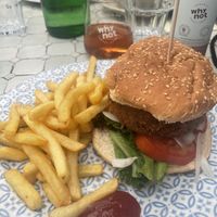 Vegan burger   at The Garden  in Lagos