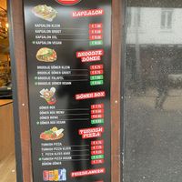 Menu at Just Döner in Zandvoort