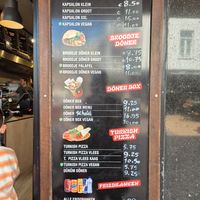 Preise 06/25 at Just Döner in Zandvoort