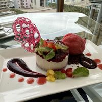 Vegan cheesecake   at La Conception  in Valparaiso