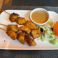 Satay sticks with peanut sauce   at Goldene Ente & DaDa Lieferservice in Koblenz