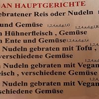 Vegan menu  at Goldene Ente & DaDa Lieferservice in Koblenz