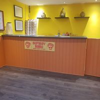 Collection and counter area at Bombay Babu in South Shields