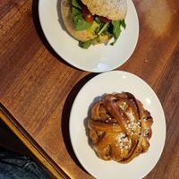 Avocado Sandwich and Cinnamon Bun at Fröken Olssons Kafé in Gothenburg