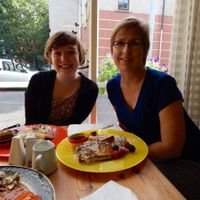 Vegan French toast served with syrup and fresh mixed berries. Very large serving and excellent food. Price was among the best we encountered in Ireland. at Bia Blasta in Cork