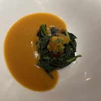 Cremoso de Tubérculos Asados  at Corral de la Moreria in Madrid