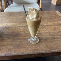 Coconut coffee frappe  at Tukies Coconut Shop  in Ubud