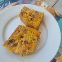 Vegan carrot cake at N-Joy in Kos