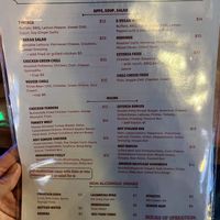 Menu  at 97 Estoria in Atlanta