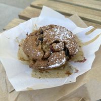 Choc berry muffinns  at Piknik in Burleigh Heads
