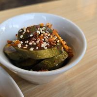 Soy pickles at Skratch Labs Cafe in Boulder