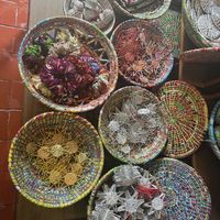 christmas ornaments   at Beni Recycled Handicrafts  in Kathmandu