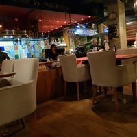 Inside with upon kitchen on the left at U R Mala Kuhinja in Sarajevo