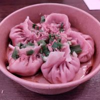 Curry chikin stuffed dumplings at Lin's Veggie Dumplin' in Vienna