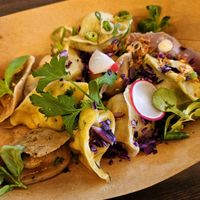 Dumpling mix at Lin's Veggie Dumplin' in Vienna