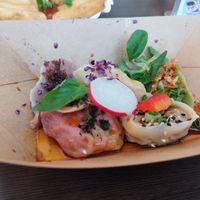 5 different kinds of dumplings at Lin's Veggie Dumplin' in Vienna