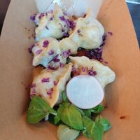 Veggie dumplings at Lin's Veggie Dumplin' in Vienna