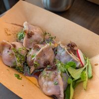 Mustard greens at Lin's Veggie Dumplin' in Vienna