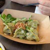 Wild garlic at Lin's Veggie Dumplin' in Vienna