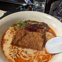 Sunset red tonkotsu at Matsudai Ramen in Cardiff