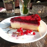 vegan cheesecake  at Burgertrut in Rotterdam