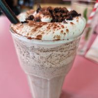 Vegan oreo milkshake at Burgertrut in Rotterdam