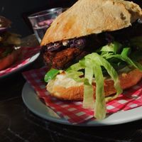 Jamaican vegan burger  at Burgertrut in Rotterdam