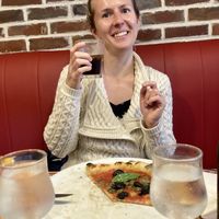 Pizza Sicilienne without anchovies   at Il Parasole in Honfleur